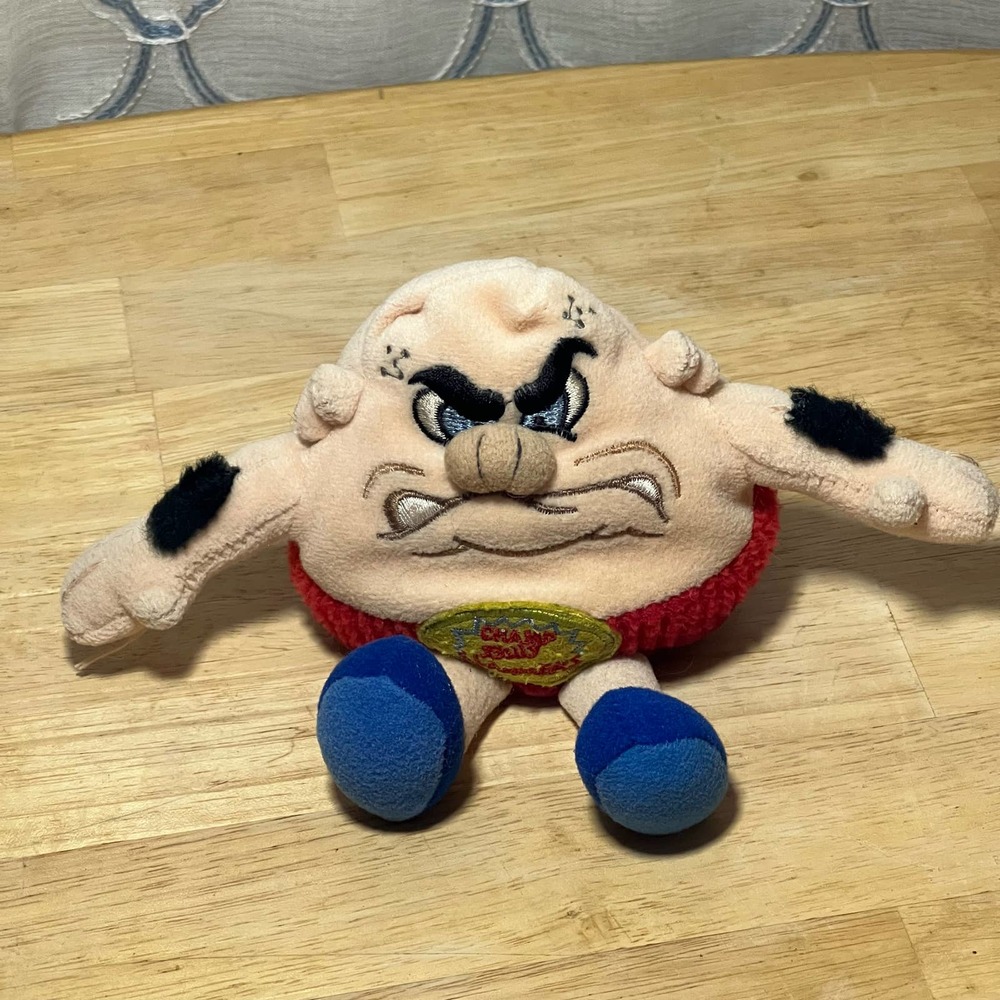 Vintage Silly Slammers Bruiser Number 67 Bean Bag Plush No Noise